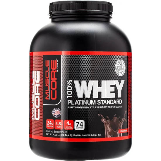 Muscle Core 100 Whey Platinum Standard 5 Lb Chocolate